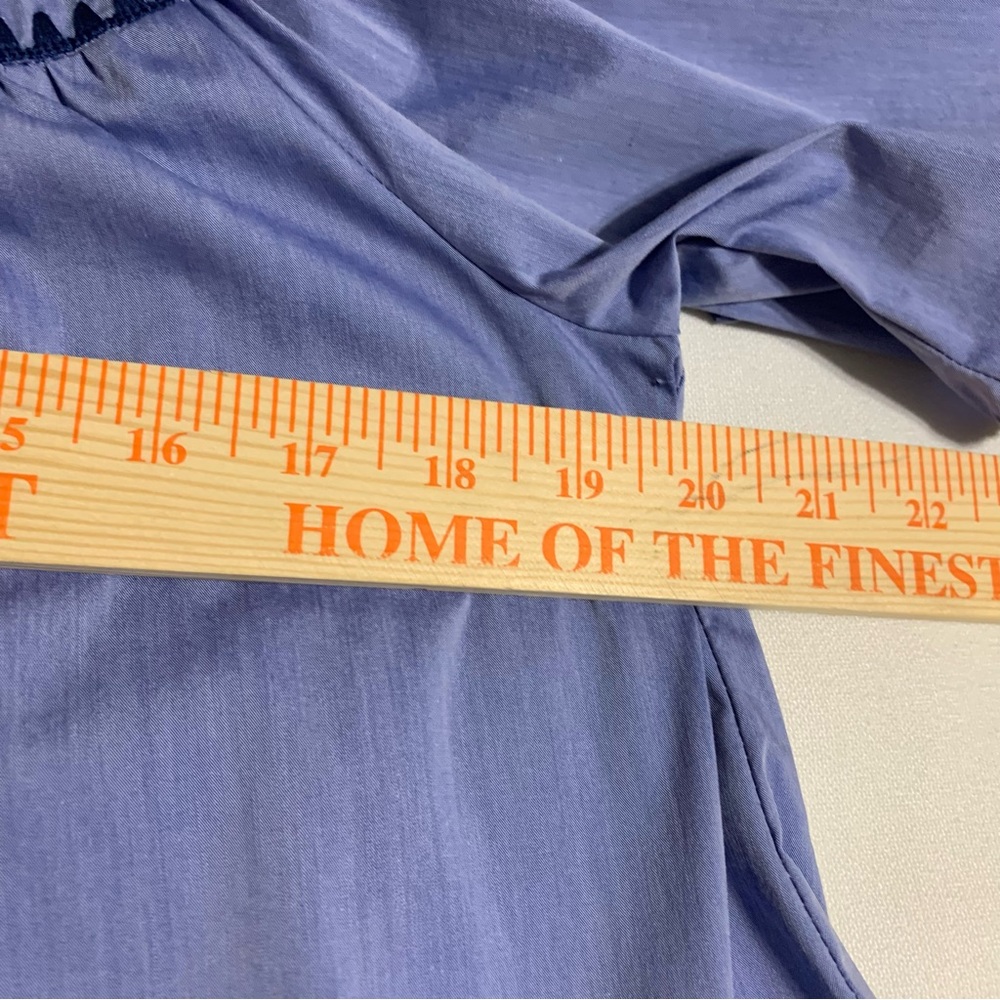 Karlie Light Blue Mini Dress with Navy Trim - Picture 9 of 13